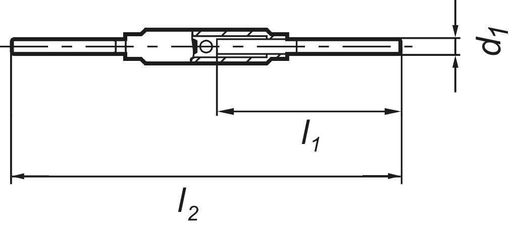 DIN 1478  BM  8 mit Anschweißenden  roh